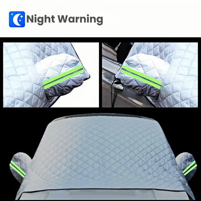 Magnetic Snow Shield for Cars - Heavy Duty Windshield Cover, Frost Protection & All-Season Sunshade | Universal Fit,Easy Install