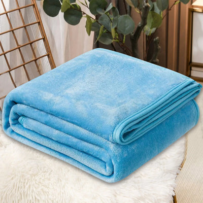 Fleece Blankets Single Twin Blanket For Bed Full Size Warm Blankets For Winter Cozy Breathable Blanket For Air Conditioning