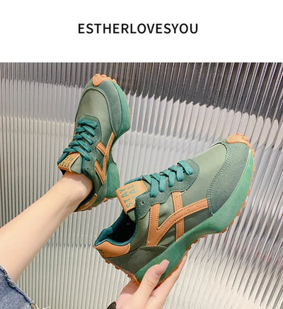 2025 Women Sneakers Platform Shoes New Fashion Leisure Light Anti-slip Black Running Shoe Fashion Designer Women Shoes