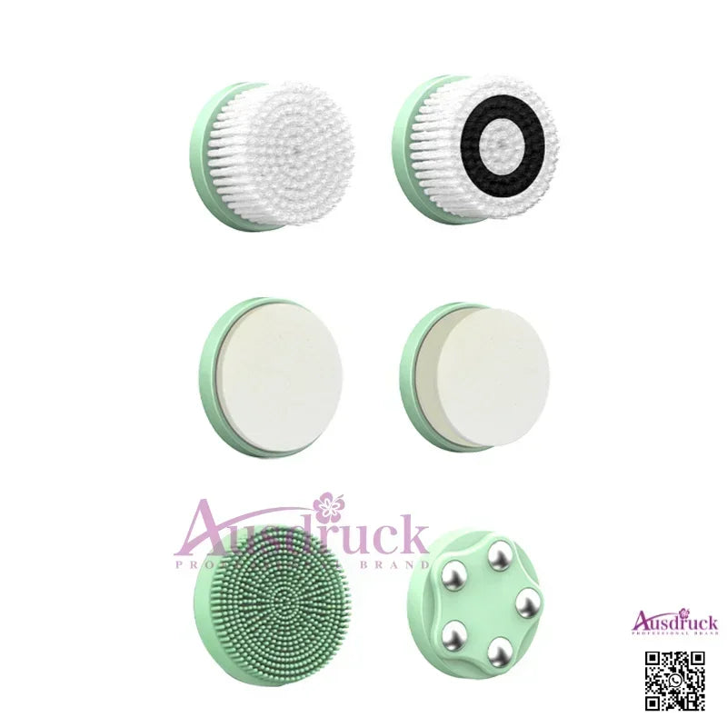 New 6-in-1 Facial Cleansing Brush Heads – Deep Pore Cleaning, Exfoliation & Gentle Skincare, Universal Fit for All Devices