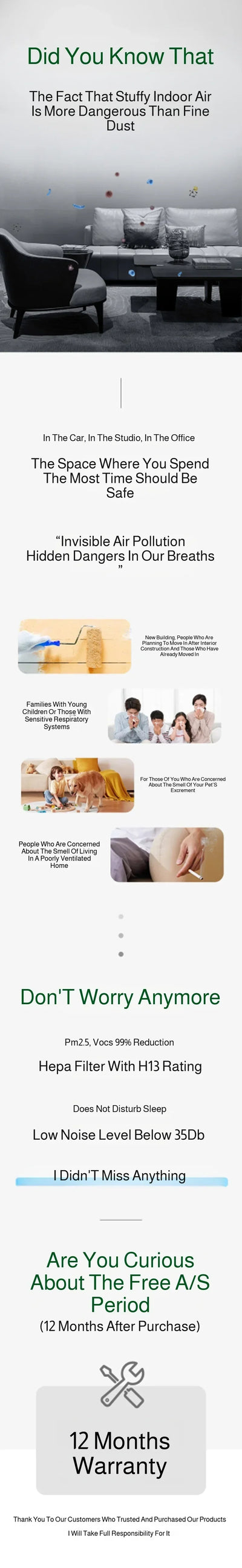 Household Desktop Air Purifier Filters Can Remove Odor Remove Dust And Effectively Purify Air