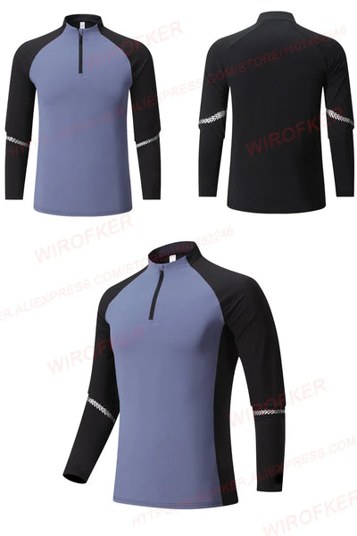 Athletic Pullovers Sport Shirt Men Fitness Training Tops Gym Casual Running Long Sleeve Male Outerwear Jogging Sport Clothing