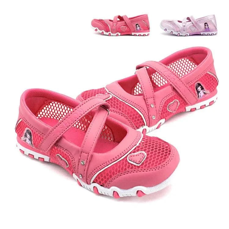 Cartoon Princess Non-slip Children Flat Shoes | Girls Summer Fashion | High Quality Mesh Sandals Kids