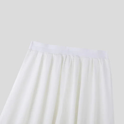 2024 Men Wide Leg Pants Solid Color Elastic Waist Loose Casual Trousers Men Oversize Streetwear Fashion Long Pants S-5XL INCERUN