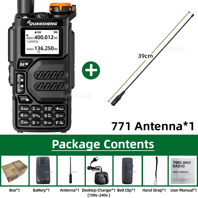 Quansheng UV K5 Walkie Talkie Portable Radio Am Fm Two Way Radio Commutator Station Amateur Ham Wireless Set Long Range Receiver