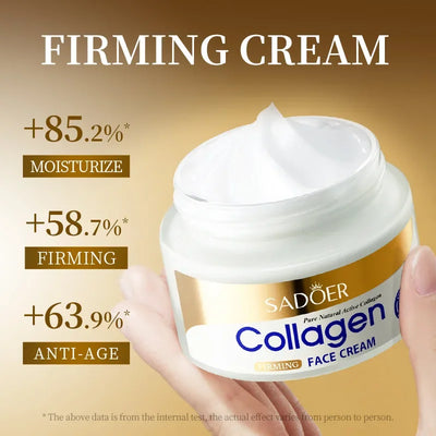 SADOER Collagen Firming Face Cream Skincare Moisturizing Hydrating Face Creams Faical Cream Beauty Face Skin Care Products
