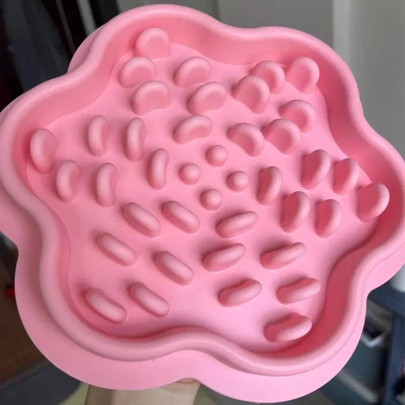 Pet Products Mat For Dogs Cats Slow Food Bowls With Suction Cup Feeding Food Silicone Lick Pad Dog Slow Feeders Treat Dispensing