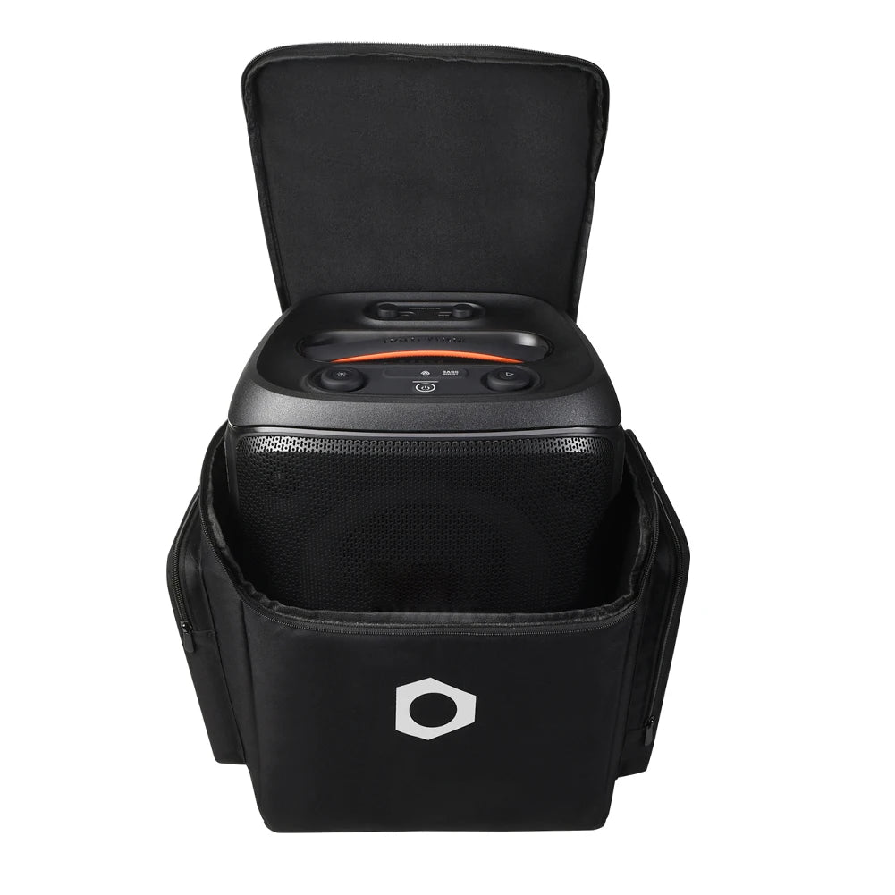 Speaker Carry Case with Microphone Pockets Portable Protective Case Large Capacity Padded Storage Bags for JBL PartyBox Encore 2