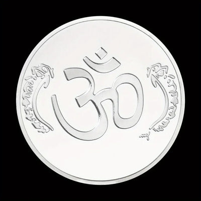 The Legend of Ganesha Collectible Souvenir Coin Basso-Relievo Silvery Plated Coin Hinduism Commemorative Coin