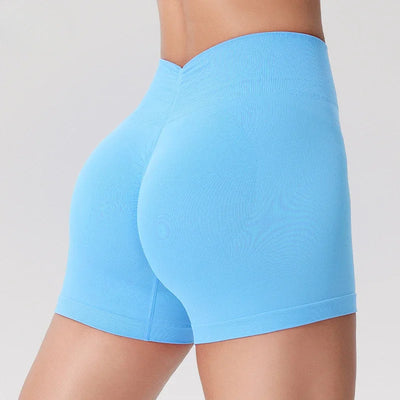 Seamless Scrunch Running Sport Shorts Women