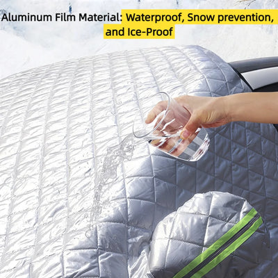 Magnetic Snow Shield for Cars - Heavy Duty Windshield Cover, Frost Protection & All-Season Sunshade | Universal Fit,Easy Install