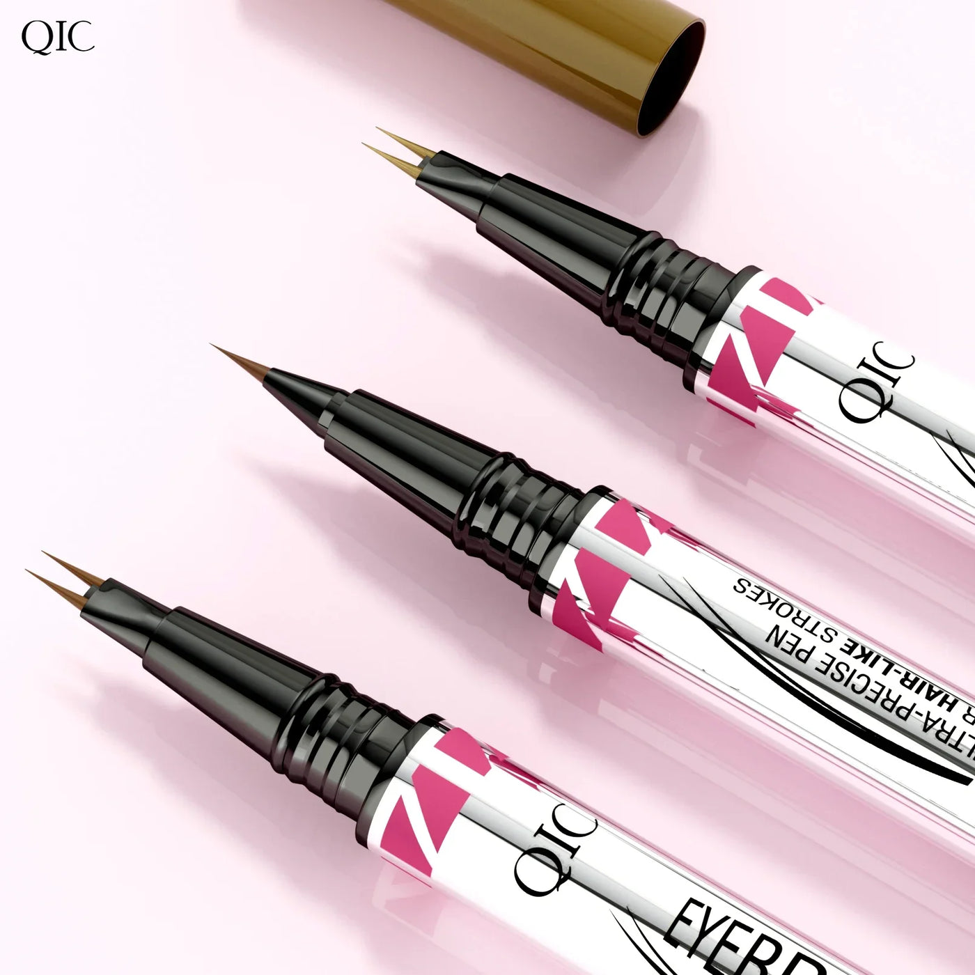 Two-Pronged Curved Eyebrow Pencil Waterproof Long-lasting natural Wild Brow Sleeper Silkworm Eyeliner