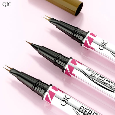 Two-Pronged Curved Eyebrow Pencil Waterproof Long-lasting natural Wild Brow Sleeper Silkworm Eyeliner