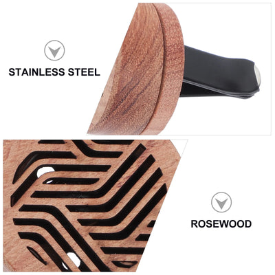 Aroma Diffuser Essential Oil Car Diffuser Wooden Carved Aromatherapy Diffuser Car Vent Clip Car Air Freshener Rituals perfume