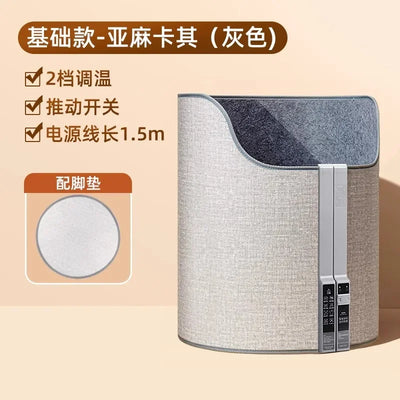 220V Electric Foot Warmer Under Desk Heating Pad for Office Winter Warmth Leg Heating Blanket BDD