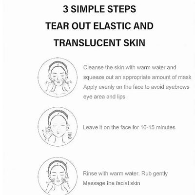 80g Gold Peel Mask Deep Cleansing Tightens Facial Mask Lightens Blackheads Cleanses Pores Tightens Cleans Deep Nose Pores