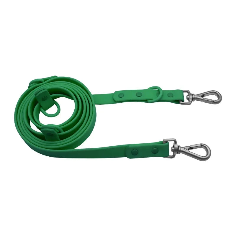 PVC Multifunctional Dog Leash Double Headed Buckle Pet Leashes For Medium Big Dogs Rope