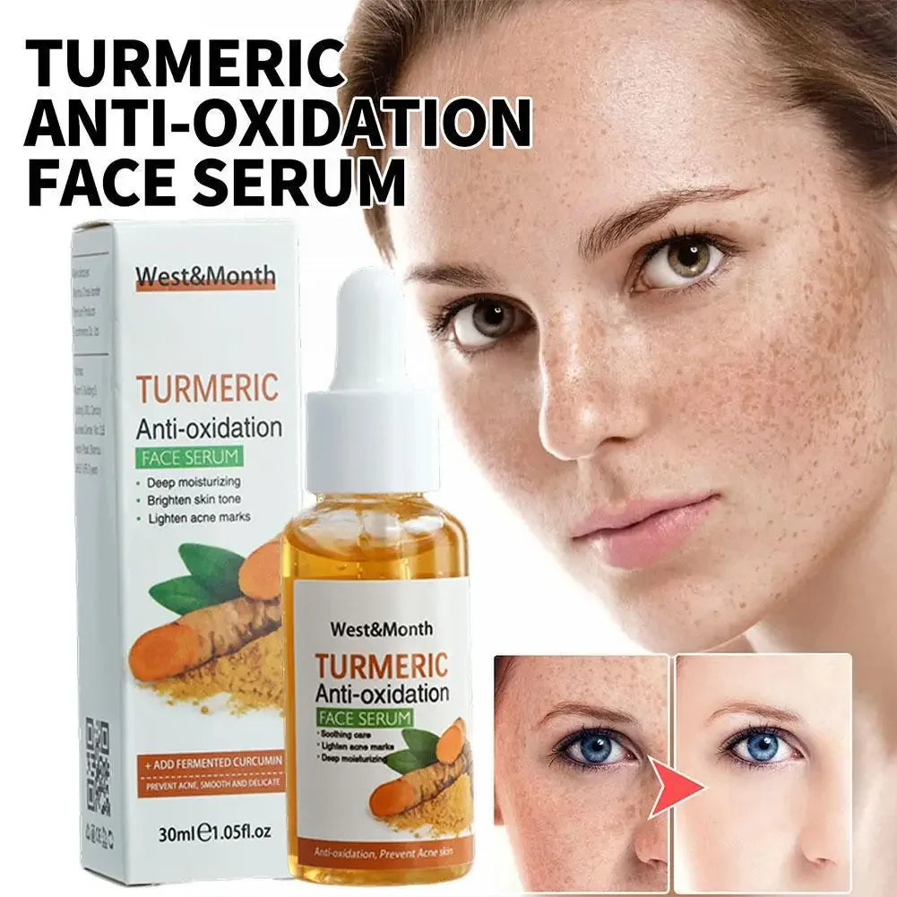 Turmeric Face Whitening Serum Turmeric Anti-oxidation Serum Turmeric Dark Spot Corrector Serum Facial Brighten Turmeric Oil Soap