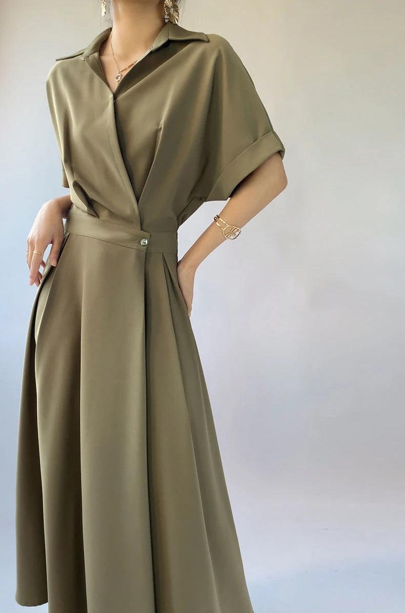 Vintage dresses for women luxury designer long woman evening dress 2024 integrated maxi green party fashion trend