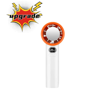 Portable Hand Fan , 120 Wind Speeds, Mini Bladeless Handheld Fan, USB Rechargeable Personal Highspeed Fans, Electric Eyelash Fan