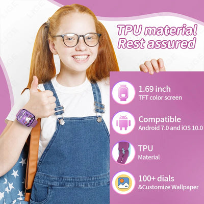 Smart Watch Sports Fitness Kids Clock 2025 Children Watches For Girls Boys Gift Electronic Bracelet Digital Wristwatch Men Women