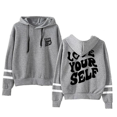 Hooded Sweatshirts Print Versatile Pullovers Daily Jogging Casual Sports Hoodies Women