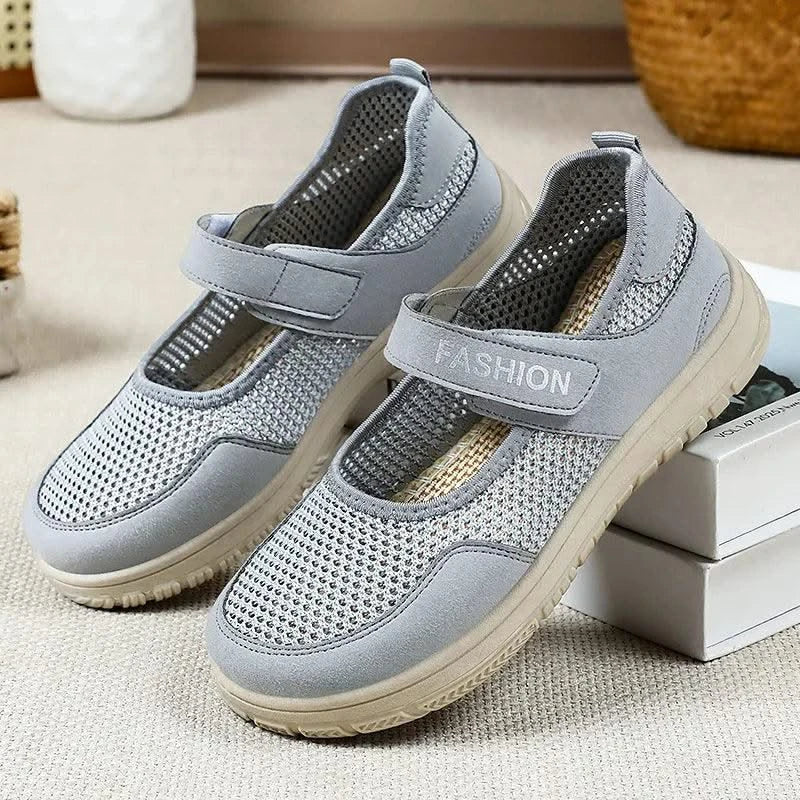 Women's Plus Size Wide Width Sandals Soft Sole Comfortable Mom Shoes Breathable Fabric Spring No Slip Chubby Feet Casual Walking