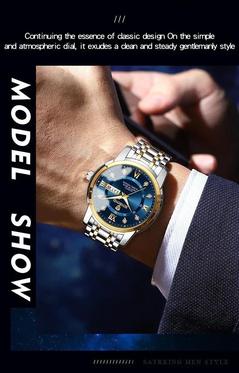 2025 top brand luxury fashion diver watch men 30atm waterproof date clock sport watches mens quartz wristwatch relogio