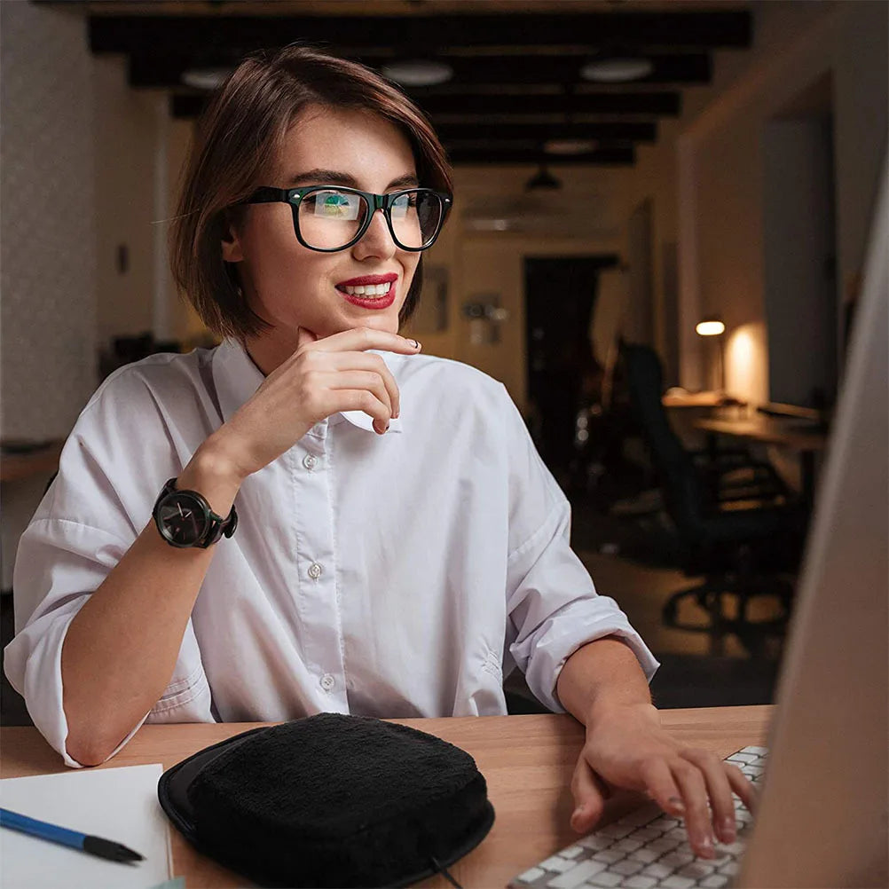 Heated Mouse Pad Winter USB Heating Warm Hand Warmer Soft Comfortable Mouse Cushion Office Desk Laptop Mat Winter Hand Warmer