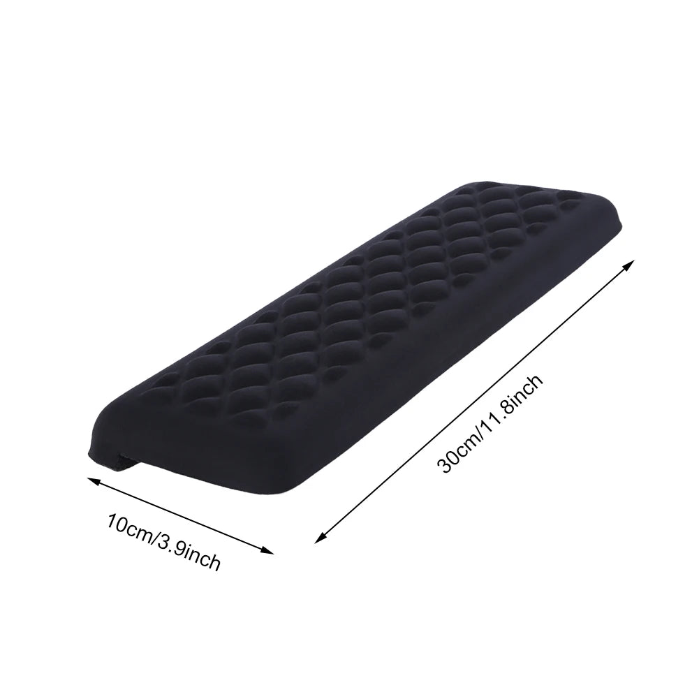 2Pcs L-Shaped Keyboard Mouse Pad Memory Foam Elbow Pillow Ergonomic Desk Edge Cushion Keyboard Wrist Rest Pad for Gaming Office