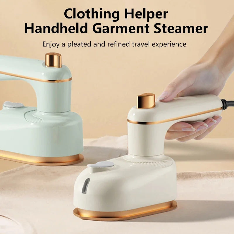 Foldable Handheld Garment Steamer Leak-Proof Dual Dry/Wet Steam 10s Fast Wrinkle Remover Travel Home Clothes Iron Large capacity