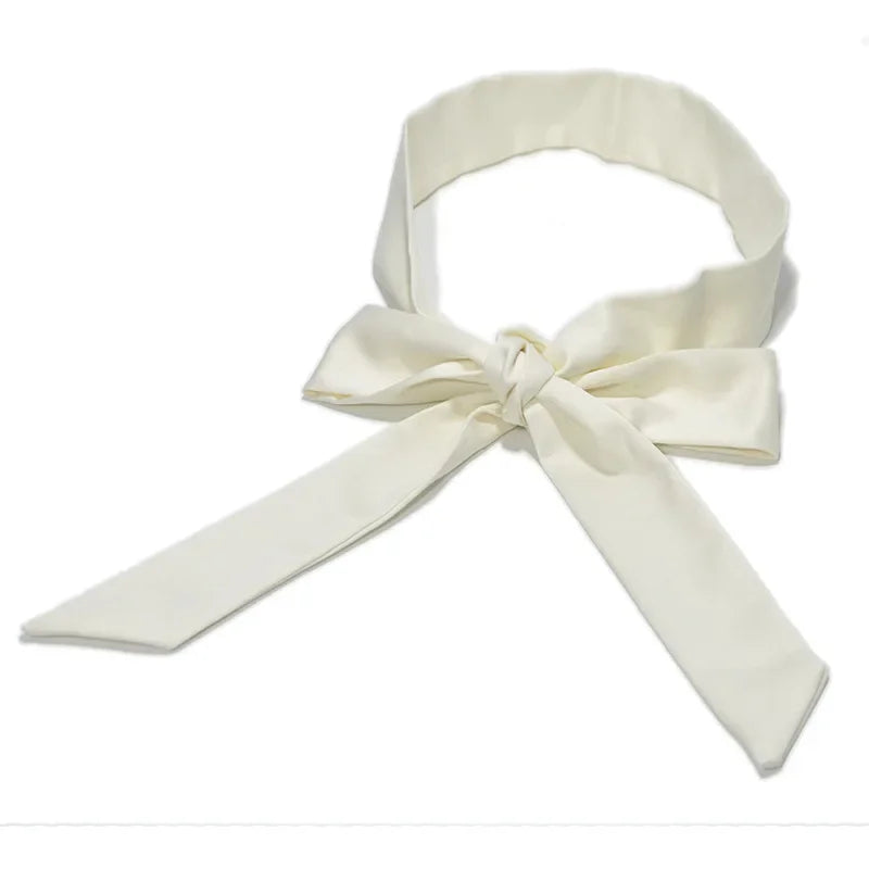 Light satin belt Dresses up for wedding can ware as scarf and hairband