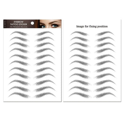 Temporary Tattoos Women Men Water Transfers Decals Simulation Eye Brow Eyebrow Stickers 6D Eyebrow Tattoos Stickers