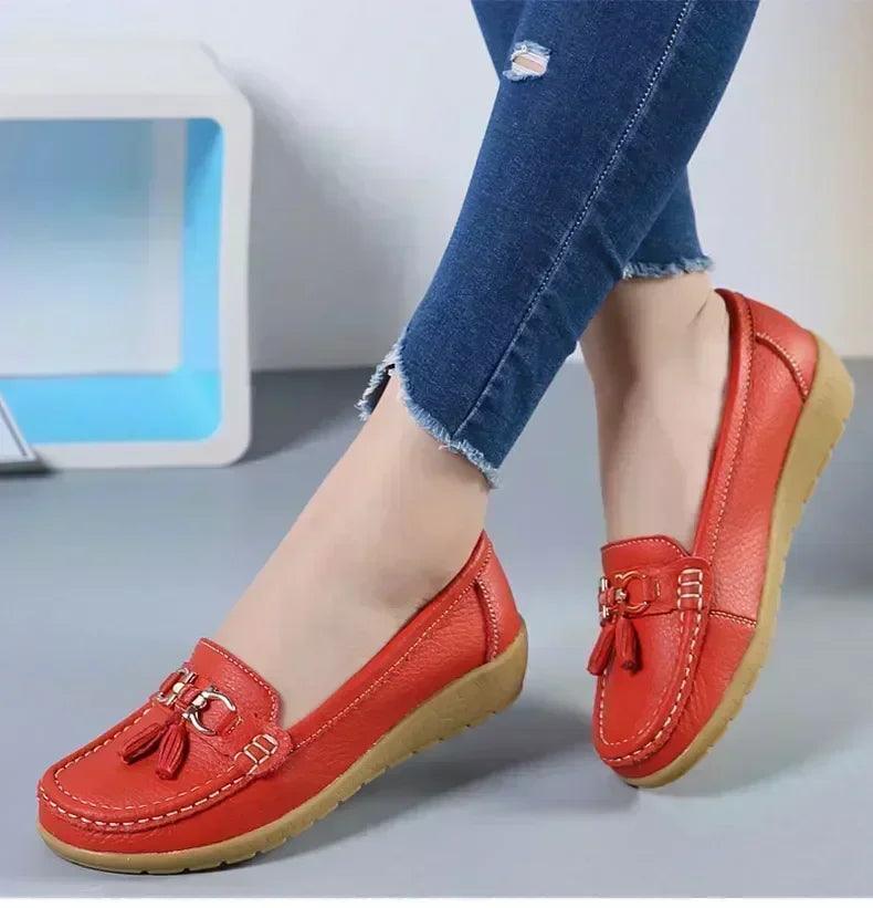 Women slip on loafers flat shoes moccasins casual sneakers