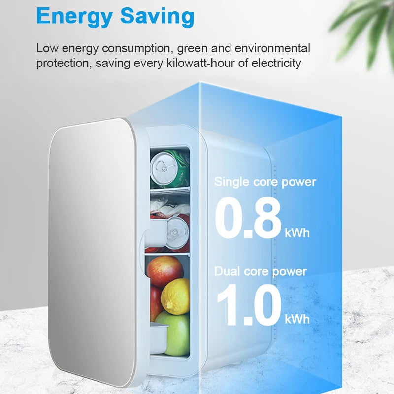 12V/220V Mini Fridge Refrigerator Beauty Cooler Warmer Refrigerators Constant Temperature Skincare Preservation for HOME CAR