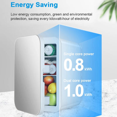 12V/220V Mini Fridge Refrigerator Beauty Cooler Warmer Refrigerators Constant Temperature Skincare Preservation for HOME CAR