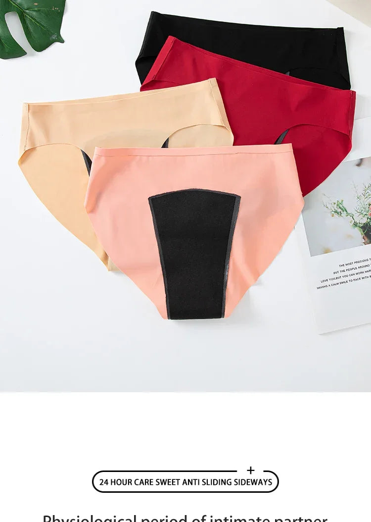 Menstrual Panties Women Underwear intimatePantsHighWaist Absorvent PadSeamless Super Absorbent Abundant  Flow BriefWithLeakProof