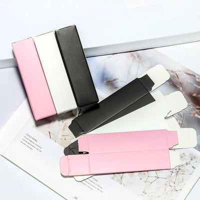 Empty Lip Gloss Box Paper Packaging 50pcs 95mm*25mm Private Label Kraft Paper Boxes Customized Logo Wholesale Bulk for Business