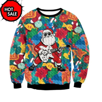 New Mens Christmas Jumper Sweatshirt Funny Humping Reindeer Climax Tacky Ugly Xmas Sweater Tops Couple Crew Neck Party Sweaters