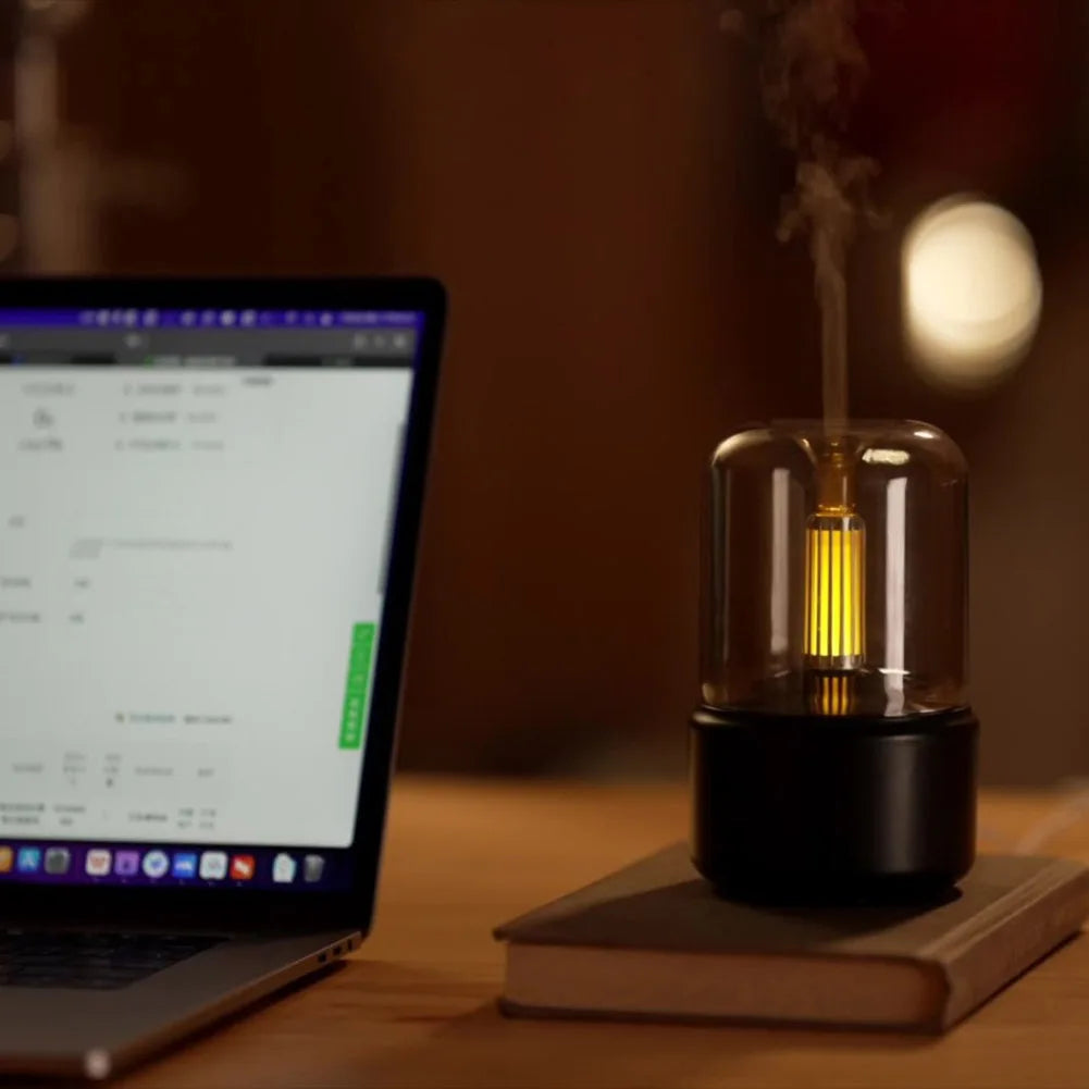 Aromatherapy Diffuser Light Cool Mist Humidifier Auto-Off Portable Diffuser Humidifiers Compact Aroma Diffuser for Home Decor