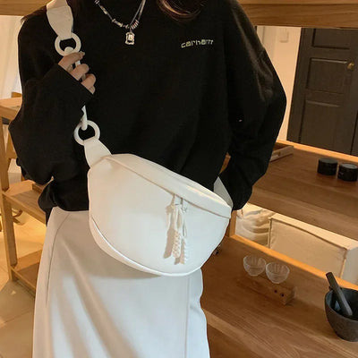 Designer Woman Waist Bag Quality Soft Leather Fanny Pack Purse Fashion Brand Ladies Belt Bag Luxury Shoulder Crossbody Chest Bag