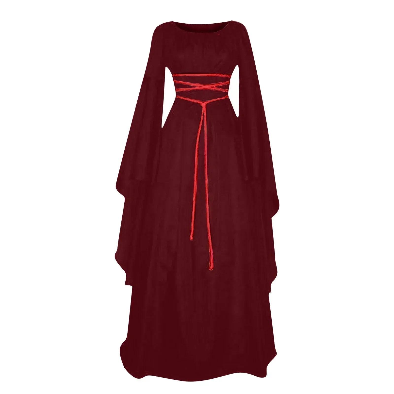 Women dresses vintage medieval cosplay costume ghost witch vampire gothic dress halloween christmas masquerade party