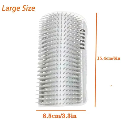 Cat Scratcher Massager Pet Hair Removal Massage Comb Kitten Wall Corner Self Cleaning Rubbing Grooming Brush Cats Accessories
