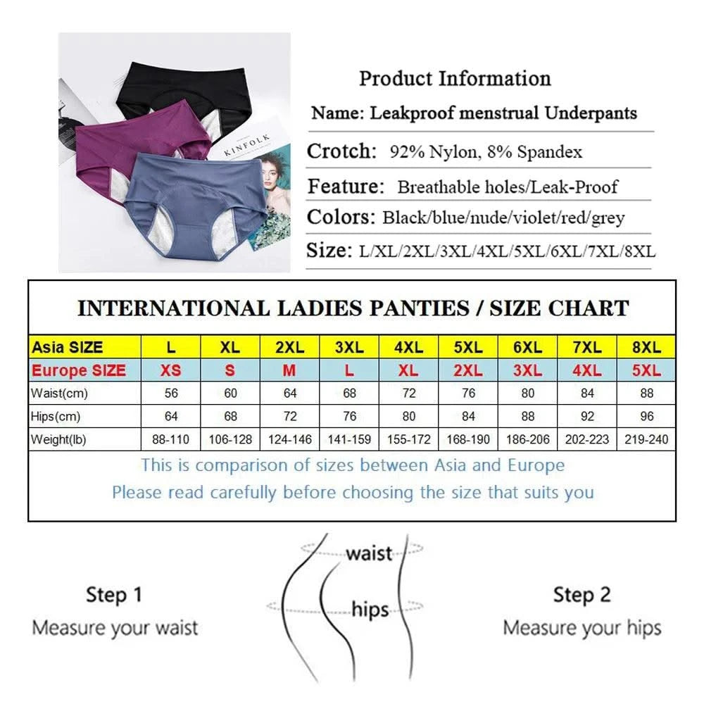 Leak Proof Menstrual Panties Women