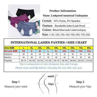 Leak Proof Menstrual Panties Women