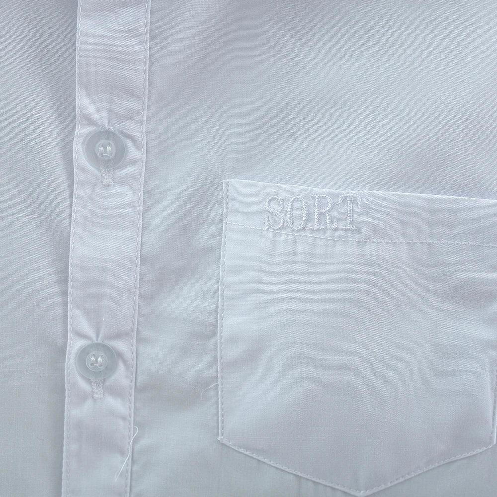 Spring And Autumn New White Long Sleeve Baby Boys' And Girls' Shirts, Soft And Comfortable Children'S Clothing For 90-180cm