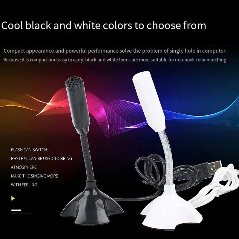 High Quality Adjustable USB Microphone for laptop and Computers Studio Singing Gaming Streaming Mikrofon Stand Mic
