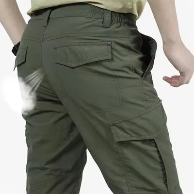 Military Tactical Pants Cargo Men Waterproof Trousers Casual Pants Wear-resistant Multi-pocket Outdoor Hiking Work Trousers Male
