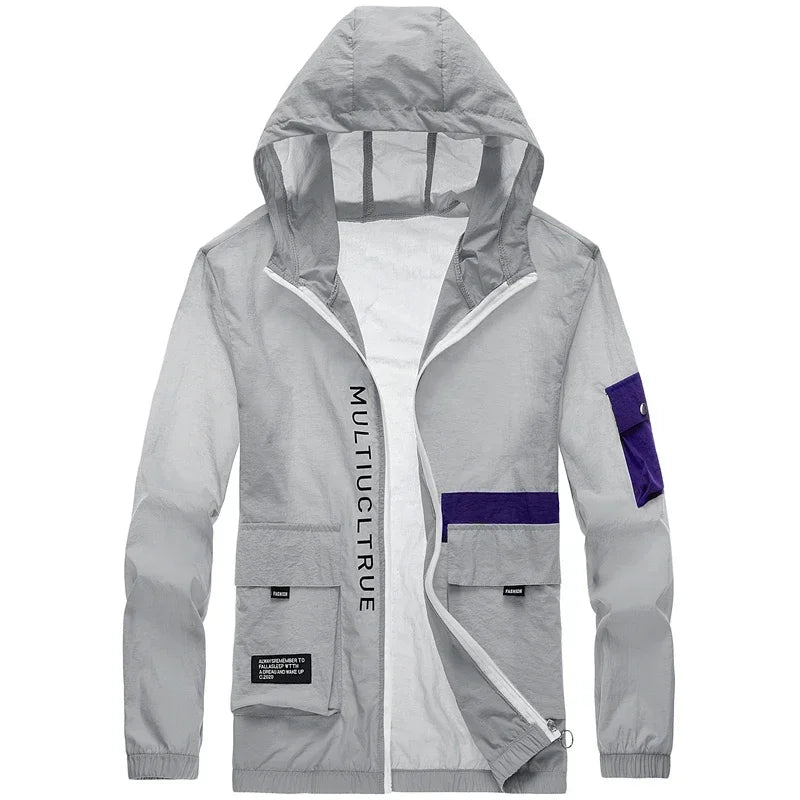 New Summer Hooded Jacket Men Women Waterproof Sun Protection Clothing Fishing Hunting Clothes Quick Dry Skin Windbreaker Coats