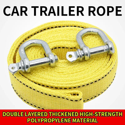 Car Trailer Rope Off road Pulling Rope 5-ton 4M 5M Trailer with Rescue Pulling Rope Steel Wire Rope Thickened Special